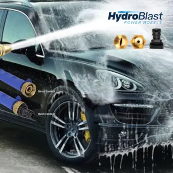 Car washing with HydroBlast Power Nozzle